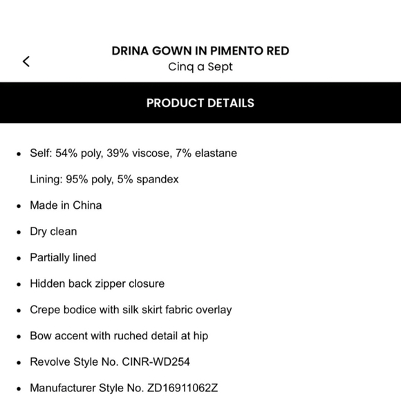 Cinq a Sept Drina Sleeveless Gown In Red Size 0 - Picture 15 of 15